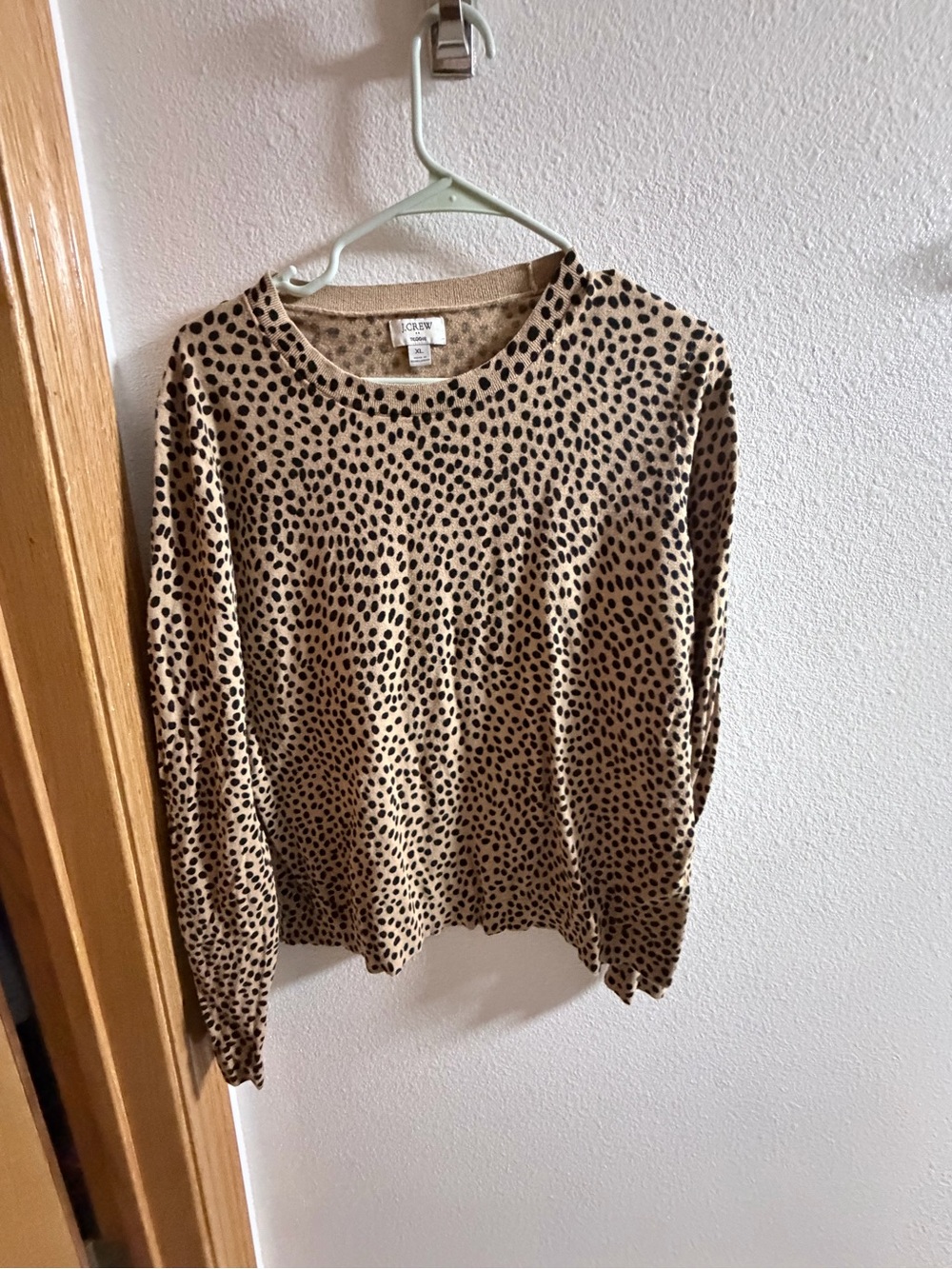 J. Crew Women’s Tan Leopard sweater